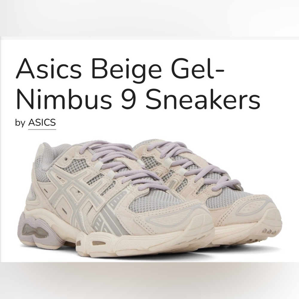 Women’s ASICS GEL NIMBUS 9 'OYSTER GREY BIRCH' Size 9.5
